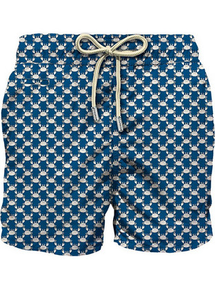 Mc2 Saint Barth Crabs Grill 61 Ανδρικό Μαγιό Σορτς με Σχέδια Navy Μπλε LIG0003-02060L
