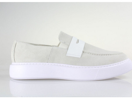 Ridge Ανδρικά Μοκασίνια Loafers Καστόρινα Λευκά 903