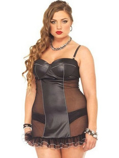 Leg Avenue Sexy Φόρεμα See Through Μαύρο GR00001908