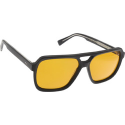 Christies SC1568 C196 Γυναικεία Γυαλιά Ηλίου Aviator Κοκάλινα Μαύρα με Κίτρινο Φακό