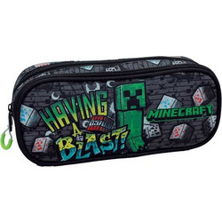 Gim Minecraft Metro Art Κασετίνα με 2 Θήκες Μαύρη 316-05144