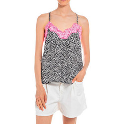 Replay Γυναικείο Καλοκαιρινό Lingerie Top Μαύρο W2069.000.73924