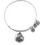 Alex and Ani Γυναικείο Βραχιόλι Βέργα με Καρδιά Ασημί A16EBLRS