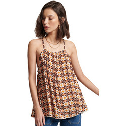 Superdry Γυναικείο Καλοκαιρινό Top Εκρού W6011634-4RH