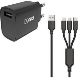 2GO 797257 Φορτιστής με Καλώδιο Multi Port με Θύρα USB-A 15W