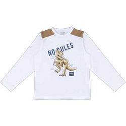 Prenatal Dino Παιδικό T-Shirt Μακρυμάνικο Λευκό 1558269