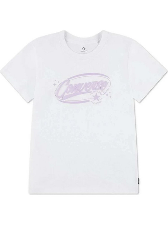 Converse Παιδικό T-Shirt Κοντομάνικο Λευκό 4CJ065-001