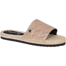Superdry Maya Γυναικεία Σανδάλια Ροζ Χρυσά GF1108TT-THE