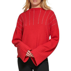 DKNY Γυναικείο Χειμερινό Top Ριπ με Στρας Κόκκινο P2MSAB84-5G6
