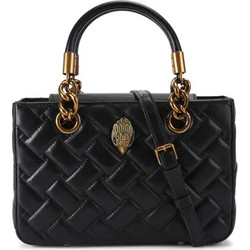 Kurt Geiger SQ Kensington Γυναικείο Τσαντάκι Χειρός Δερμάτινο Μαύρο 4376800109