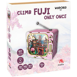 Robotime Ξύλινη Κατασκευή TV Climb Fuji Only Once