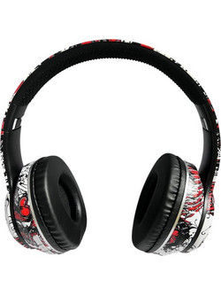 Graffiti A8 Ασύρματα Bluetooth Ακουστικά Over Ear Κόκκινα Πολύχρωμα