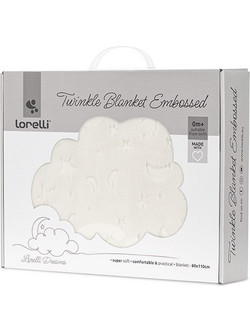 Lorelli Twinkle Embossed Κουβέρτα Αγκαλιάς Βελουτέ 80x110 Μπεζ