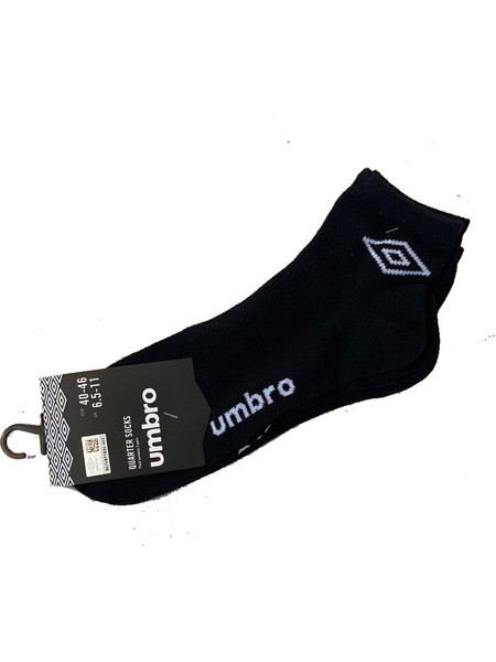 Umbro Ανδρικές Κάλτσες Κοντές Μαύρες 3Pack 183190-BLK