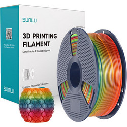 Sunlu PLA 1.75mm Transparent Rainbow 01 1Kg