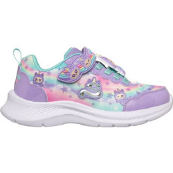 Skechers Jumpsters - Cutie Critters Παιδικά Sneakers Μωβ Ροζ Γαλάζια 302363L-LVMT