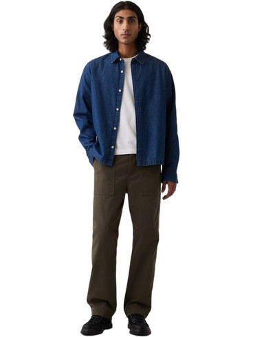 Gap 90s Ανδρικό Παντελόνι Cargo Loose Εφαρμογή Χακί 907829002