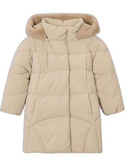 Mayoral Παιδικό Μπουφάν Χειμωνιάτικο Puffer Μπεζ 16-04419-049