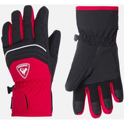 Rossignol Tech Impr G Παιδικά Γάντια Σκι & Snowboard Μαύρα Κόκκινα