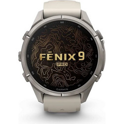 Garmin Fenix 9 Pro 43mm AMOLED Sapphire Titanium Fog Grey / Dark Sandstone