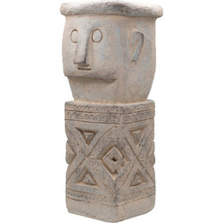 Artekko Totem Κασπώ Πρόσωπο με Βάση Γκρι 20x19x50cm D77586-DS