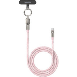 Ugreen L508 35510 Braided Keychain USB-C to USB-C 60W 1.2m Pink