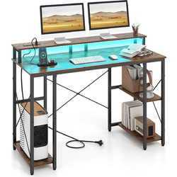 Costway Γραφείο Υπολογιστή Ξύλινο 87x50x120cm JV14502DE-CF