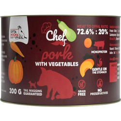Syta Micha Chef Adult Monoprotein Grain Free with Pork & Vegetables 200gr