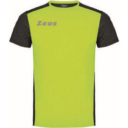 Zeus Click Φανέλα Ποδοσφαίρου Lime Μαύρη T-SHIRT