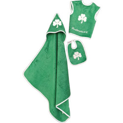 Palamaiki Panathinaikos Σετ Βρεφικό Μπουρνούζι Κάπα Πράσινο 75x75cm 3τμχ
