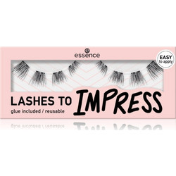 Essence Lashes To Impress Βλεφαρίδες Τουφάκια Σετ με Κόλλα 8τμχ
