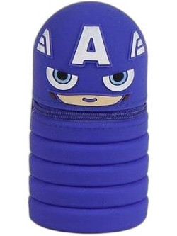 Cerda Captain America Κασετίνα Βαρελάκι Μπλε 2700001713C