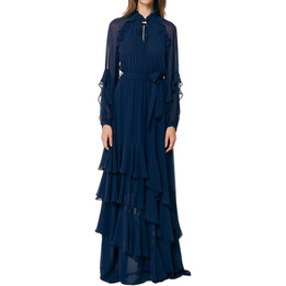 Forel Maxi Φόρεμα για Γάμο / Βάπτιση Navy Μπλε 083.50.01.080