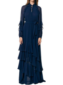 Forel Maxi Φόρεμα για Γάμο / Βάπτιση Navy Μπλε 083.50.01.080