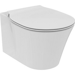 Ideal Standard Connect Air Aquablade Λεκάνη Τουαλέτας Κρεμαστή χωρίς Καζανάκι με Κάλυμμα Slim Soft Close Λευκή AIR54