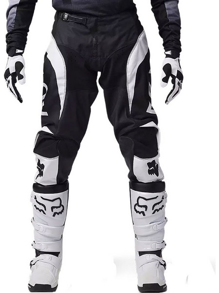 Fox Racing 180 Lean Ανδρικό Παντελόνι Μηχανής Καλοκαιρινό Μαύρο Λευκό