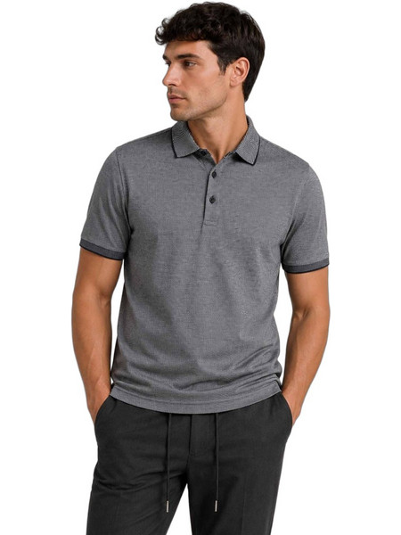 Daniel Hechter Ανδρική Μπλούζα Polo Κοντομάνικη Navy Μπλε 74001-161901-690