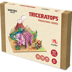 Wudorld Ξύλινη Κατασκευή Triceratops