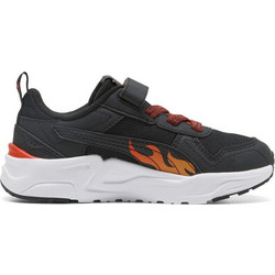 Puma Trinity 2 Παιδικά Sneakers Μαύρα Πορτοκαλί 407737-01