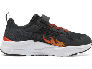 Puma Trinity 2 Παιδικά Sneakers Μαύρα Πορτοκαλί 407737-01