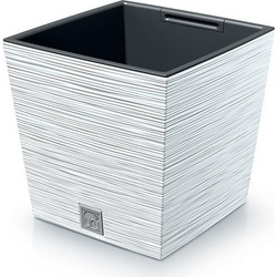 Next Furu Eco Γλάστρα Τετράγωνη Πλαστική Λευκή 29.5x29.5x29cm 33229-00-2