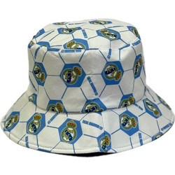 Real Madrid Ανδρικό Καπέλο Bucket Υφασμάτινο Λευκό