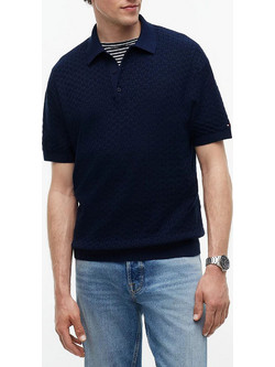 Tommy Hilfiger Ανδρική Μπλούζα Polo Κοντομάνικη Navy Μπλε MW0MW43246-DCC