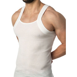 Lord Αμάνικα Ανδρικά Φανελάκια Βαμβακερά 2Pack Λευκά 8701
