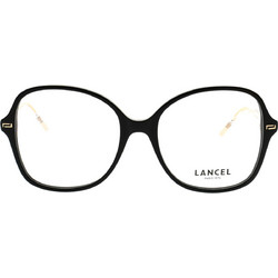 Lancel LA90020 C01 Γυναικείος Σκελετός Γυαλιών Οράσεως Κοκάλινος Μεταλλικός Χρυσός Μαύρος