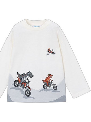 Mayoral Παιδικό T-Shirt Μακρυμάνικο Λευκό 16-04011-021