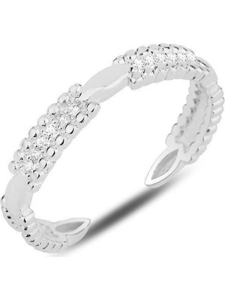 Heliophilia Silver Γυναικείο Δαχτυλίδι Σειρέ Ολόβερο από Ασήμι 132SDE5501