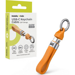 Mobile Origin CB17 Flat USB-C to USB-C 240W 0.13m Orange MO-UK-CB17-ORG