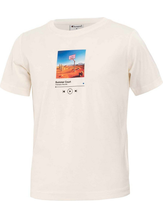 Champion Παιδικό T-Shirt Κοντομάνικο Μπεζ 307593-YS084