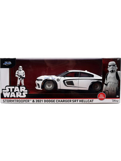 Jada Star Wars Stormtrooper & 2021 Dodge Charger SRT Hellcat Φιγούρα Δράσης για 8+ Ετών